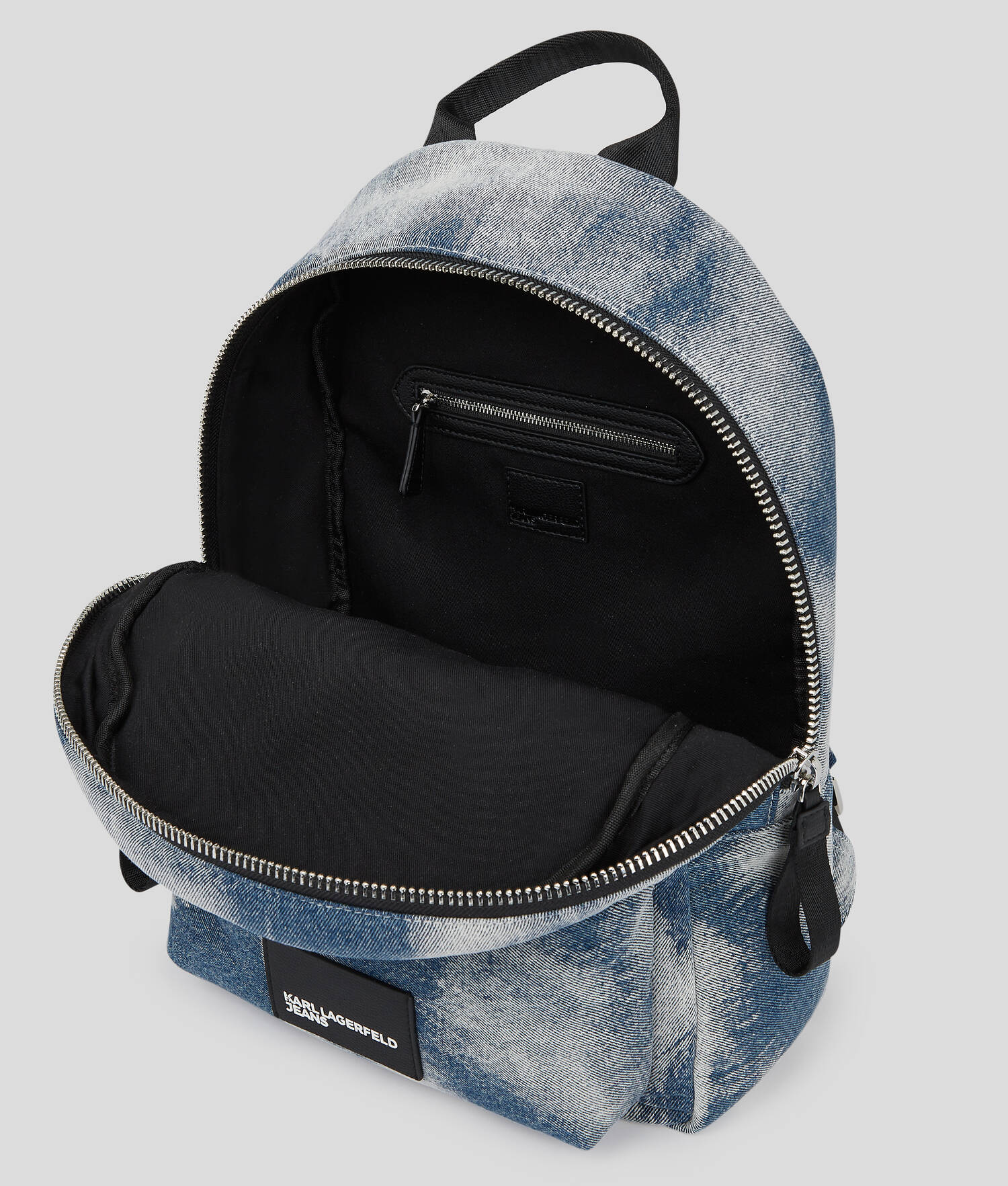 SAC À DOS EN DENIM DÉLAVÉ - Denim blanchi