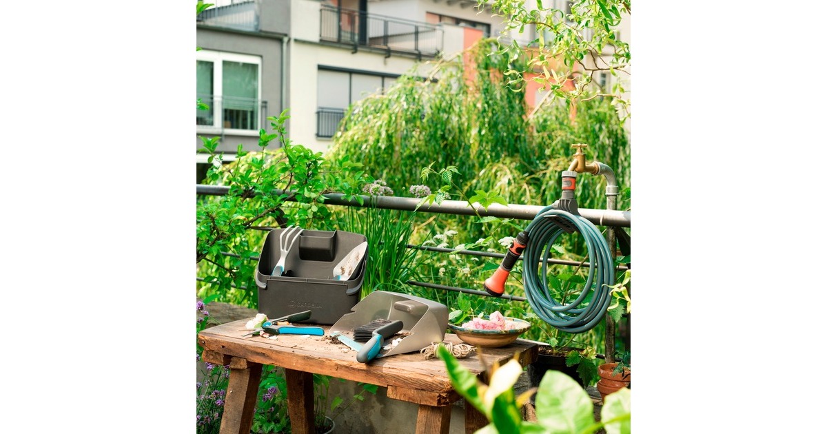 GARDENACitygardening balkonbox tuinset  (Turquoise/grijs, 08971-20)