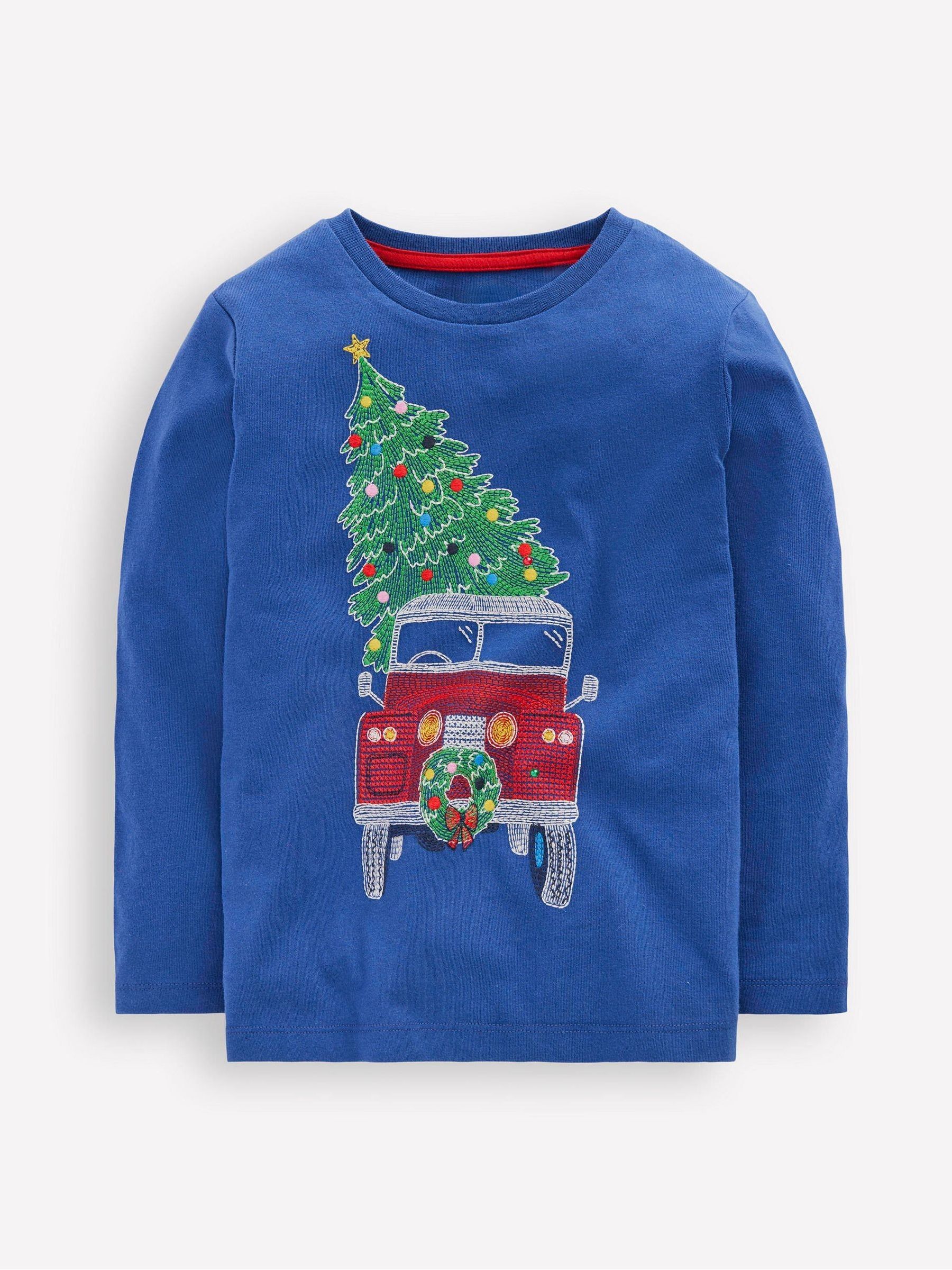 Boden Christmas Glow Superstitch T-Shirt