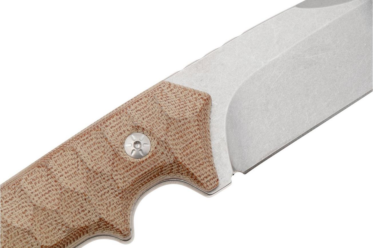 Mercury Ranger 923-23-3VCNC Stonewashed Sleipner, Green Canvas Micarta, bushcraftmes