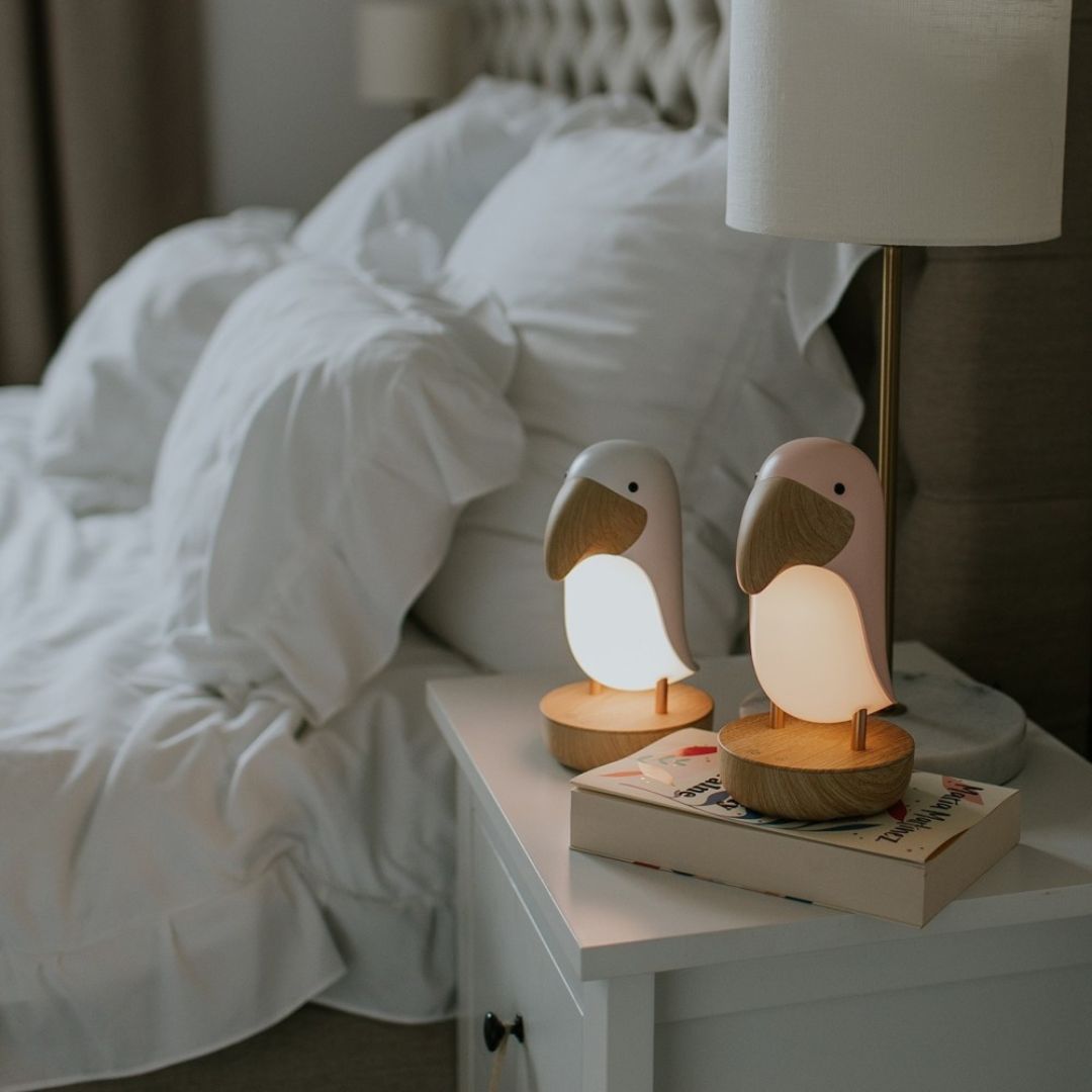 Mary's nachtlampje met bluetooth speaker toucan - wit