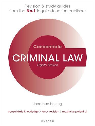 Criminal Law Concentrate: Law Revision and Study Guide - Concentrate (Paperback)