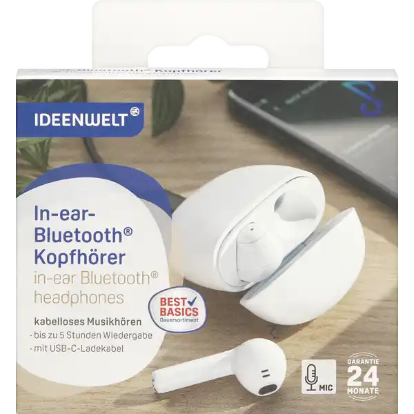 In-ear Bluetooth® Kopfhörer weiß