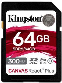 Kingston SDXC Geheugenkaart 64GB - 8K Ultra HD - UHS-II