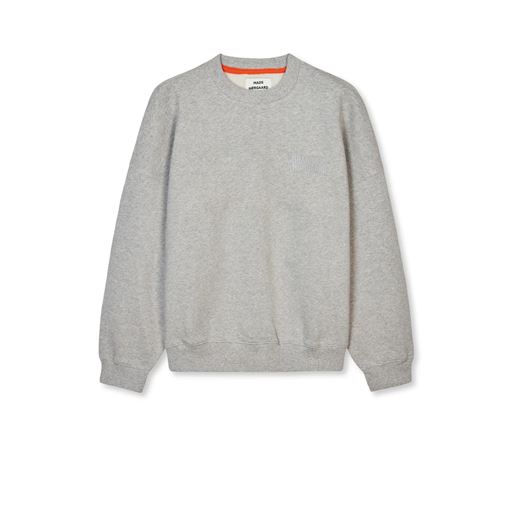 Mads Nørgaard Organic Sweat Atli Sweatshirt, Light Grey Melange, S