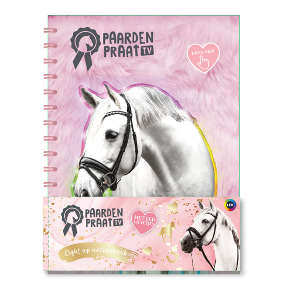 PaardenpraatTV light up notitieboek