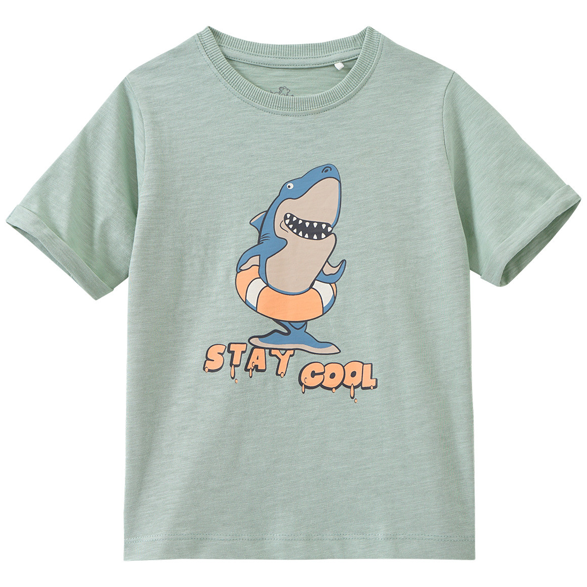 Topolino Jungen T-Shirt mit Hai-Print mintgrün