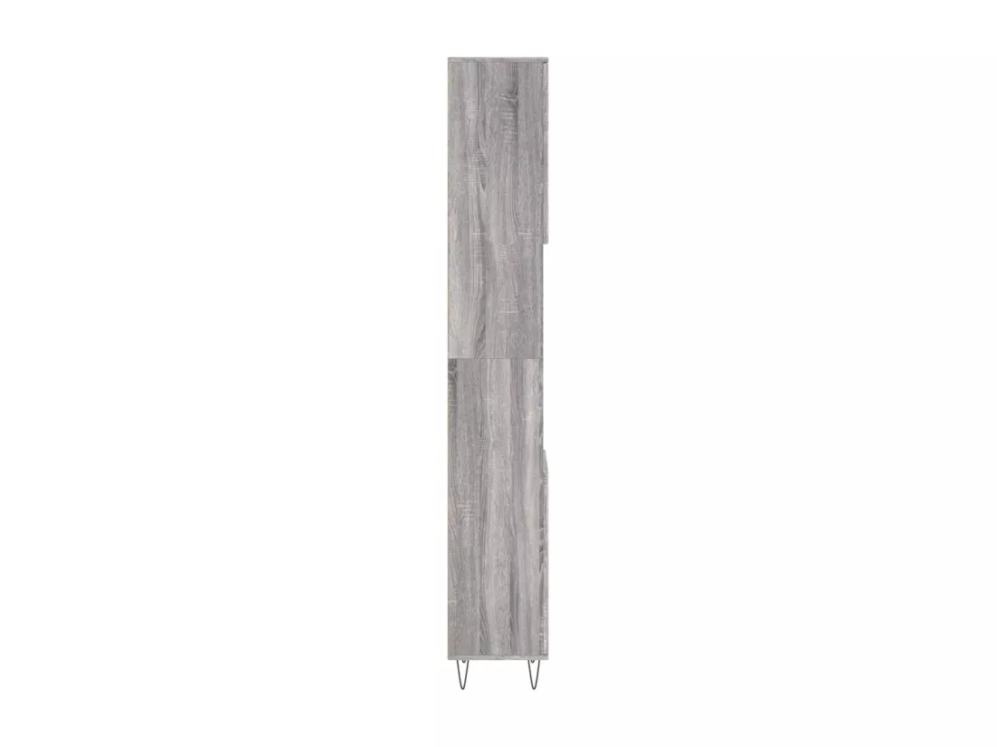 Armoire de bain sonoma gris 30x30x190 cm bois d'ingénierie