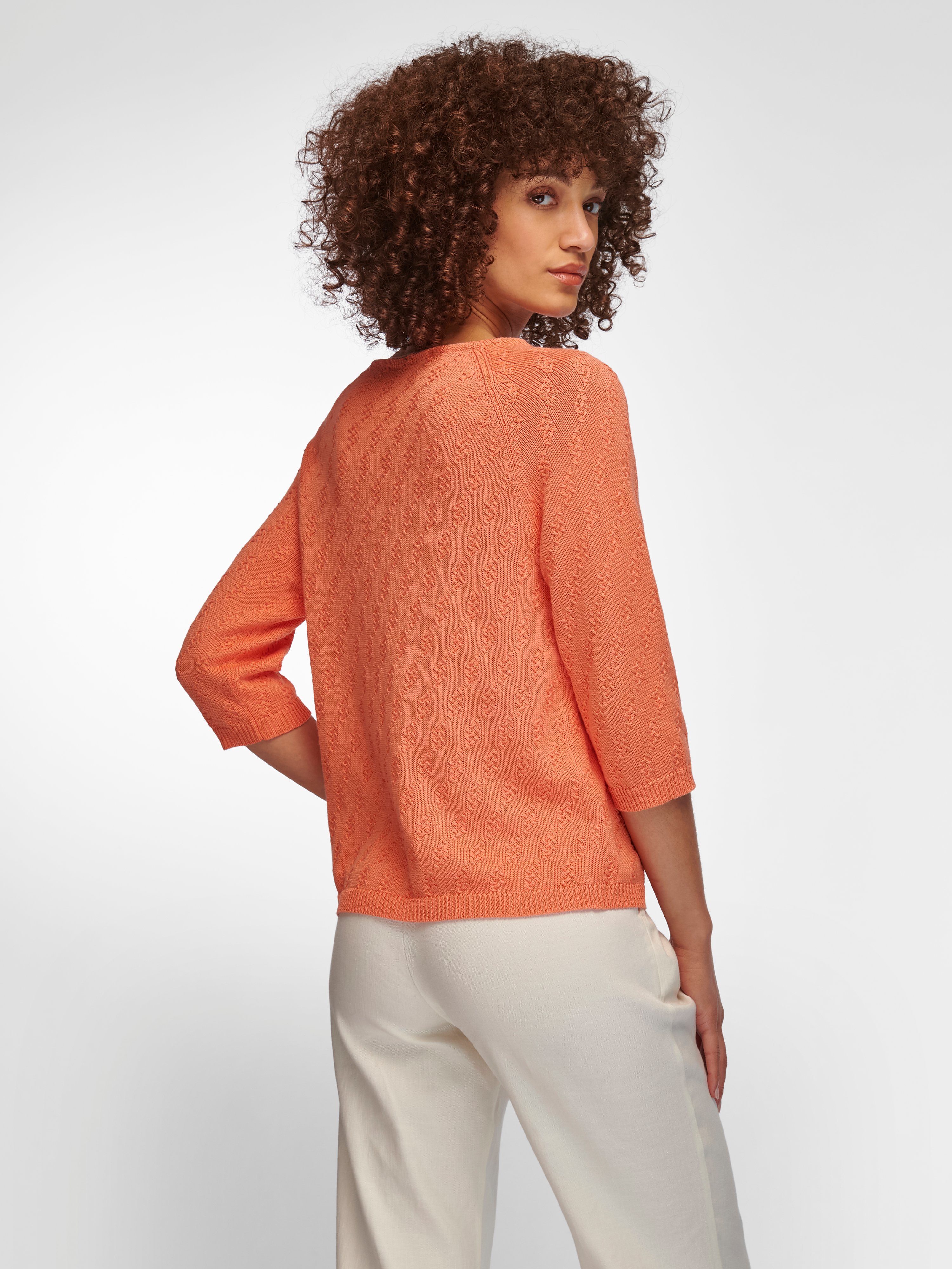 Rundhals-Pullover aus 100% SUPIMA®-Baumwolle