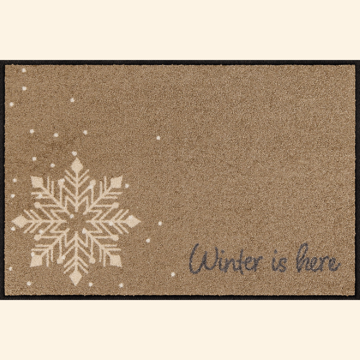 Türmatte Winter is here mit Schneeflocken
