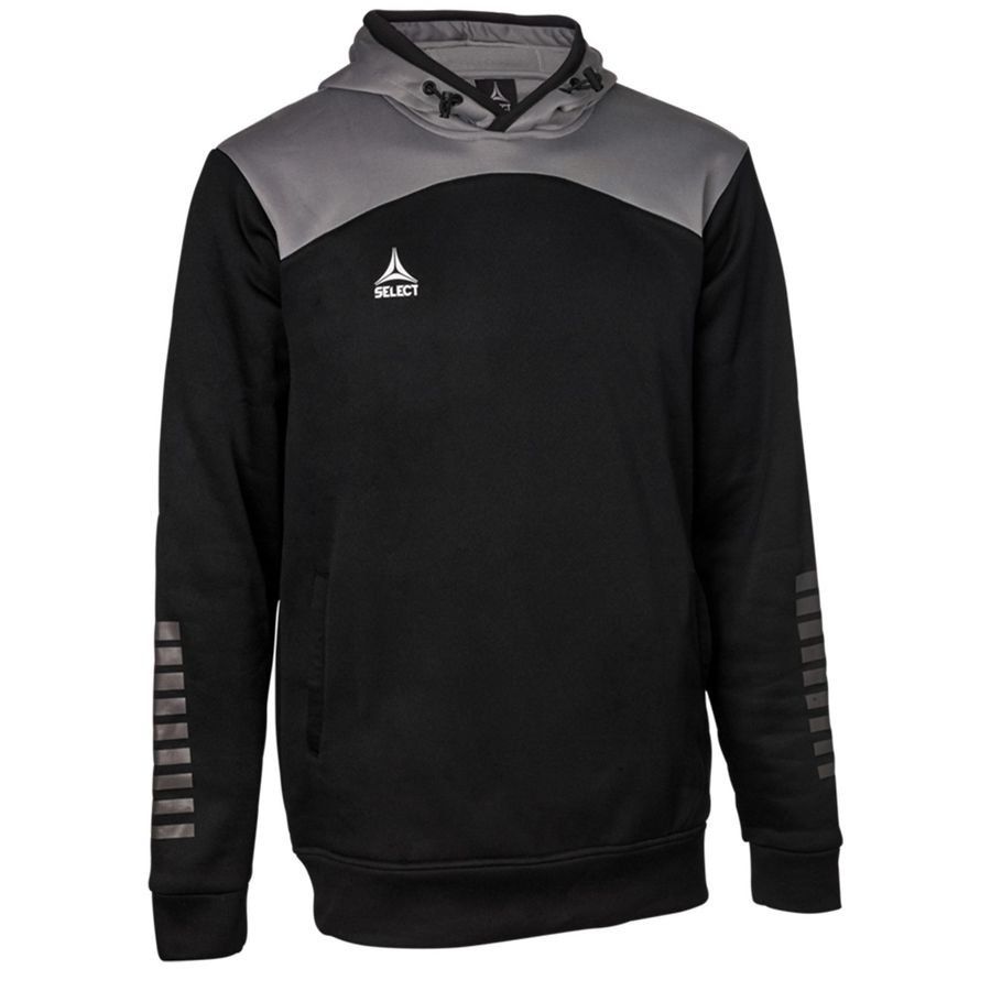 Select Sweat à Capuche Oxford V22 - Noir/Gris Enfant