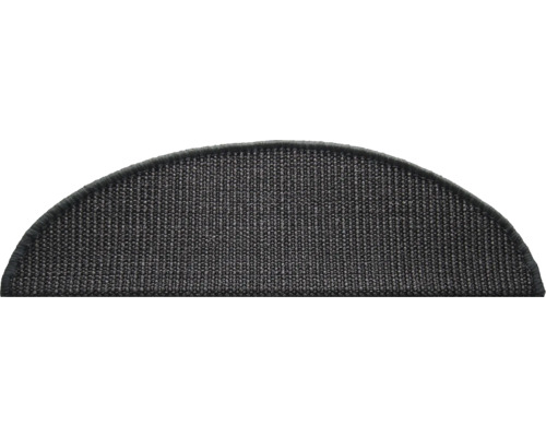 Sisal trapmattenset, zwart, 20x56 cm, 15 stuks