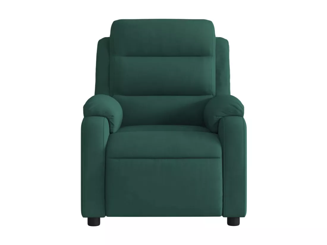Fauteuil inclinable électrique vert foncé velours