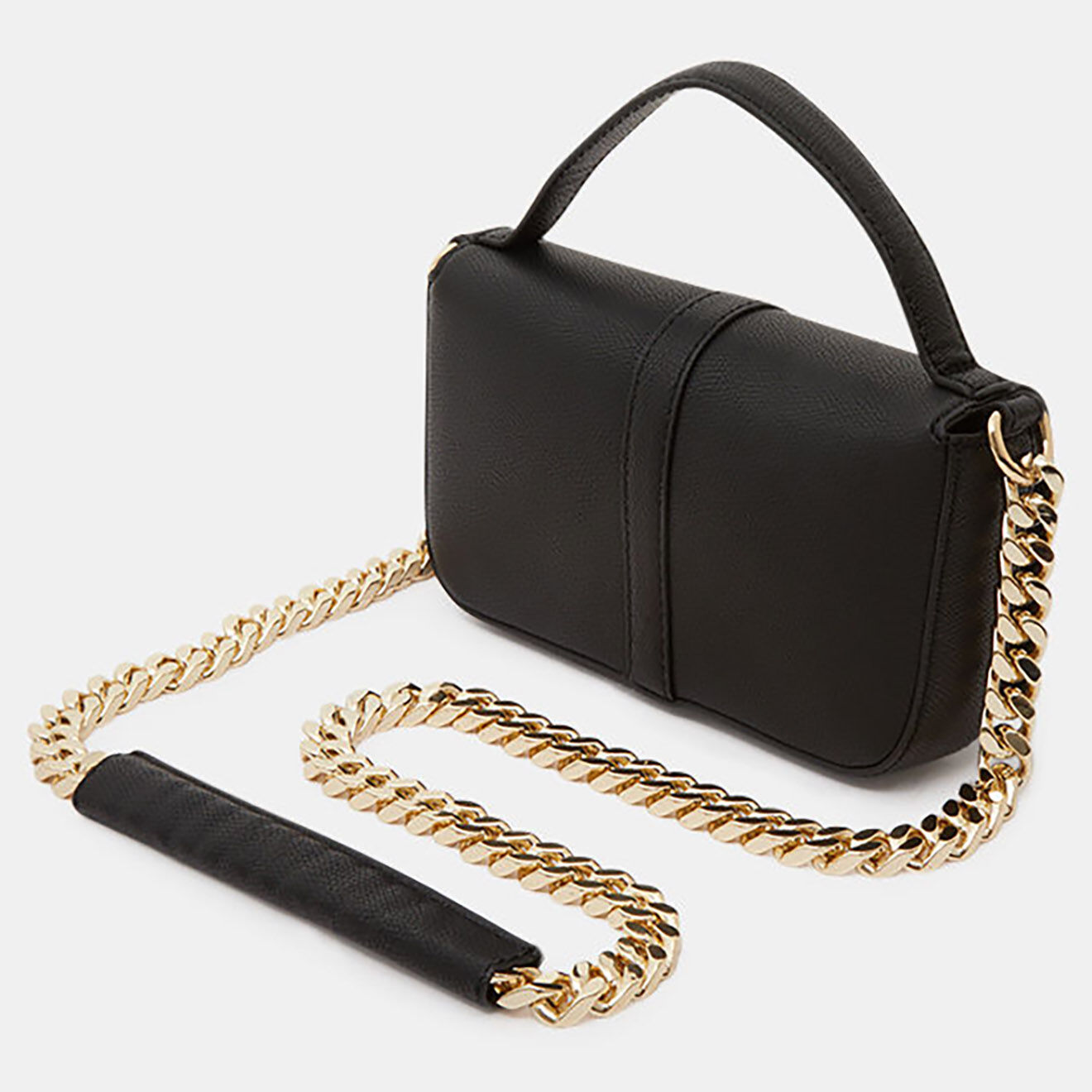 Tommy Hilfiger Sac pochette Plush crossover noire - 13x19x4 cm
