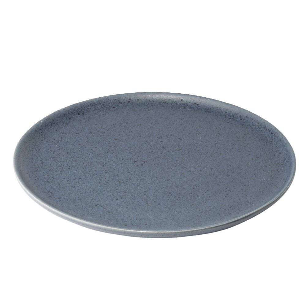 Assiette plate Julie en grès bleu Ø27cm