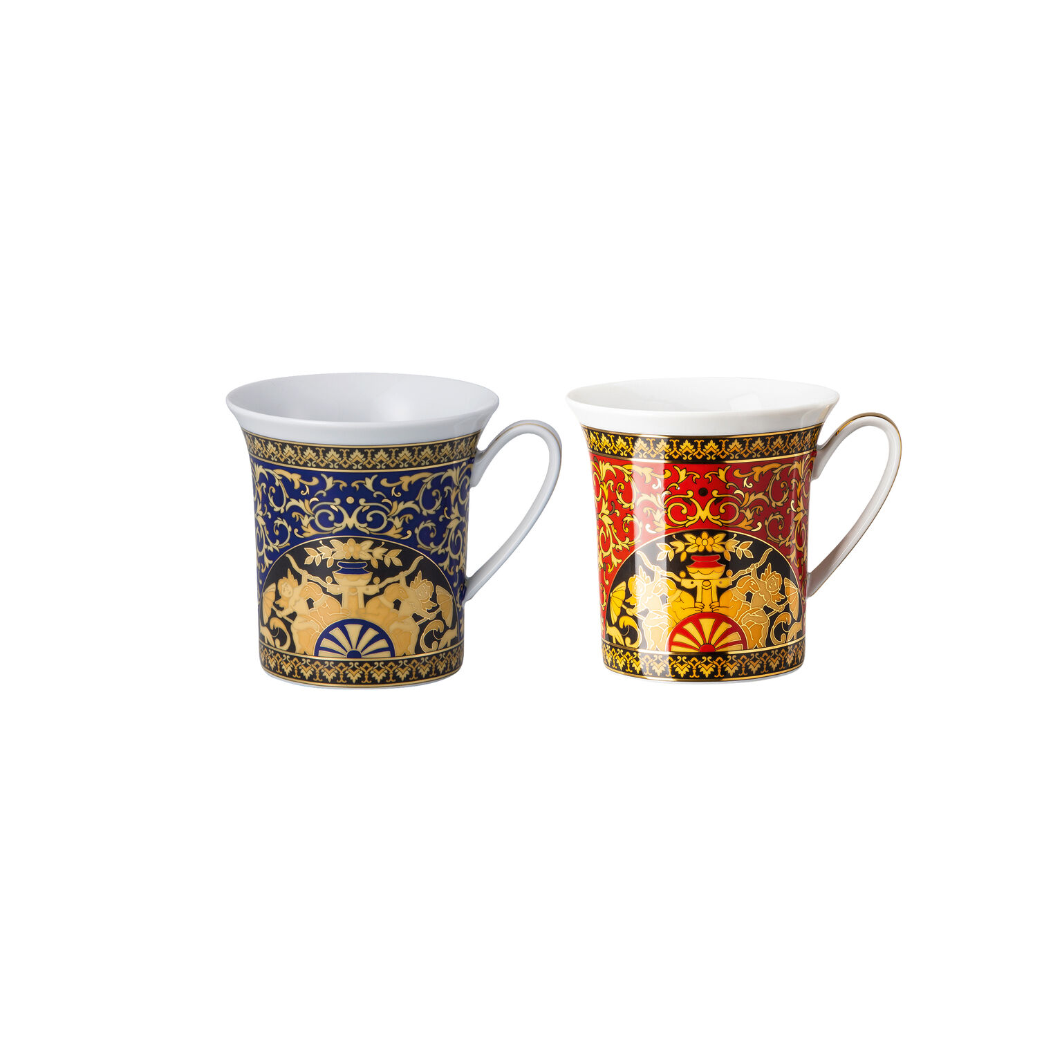 Porcelain Mug Sets Medusa Blue/Red Set 2 Becher mit Henkel