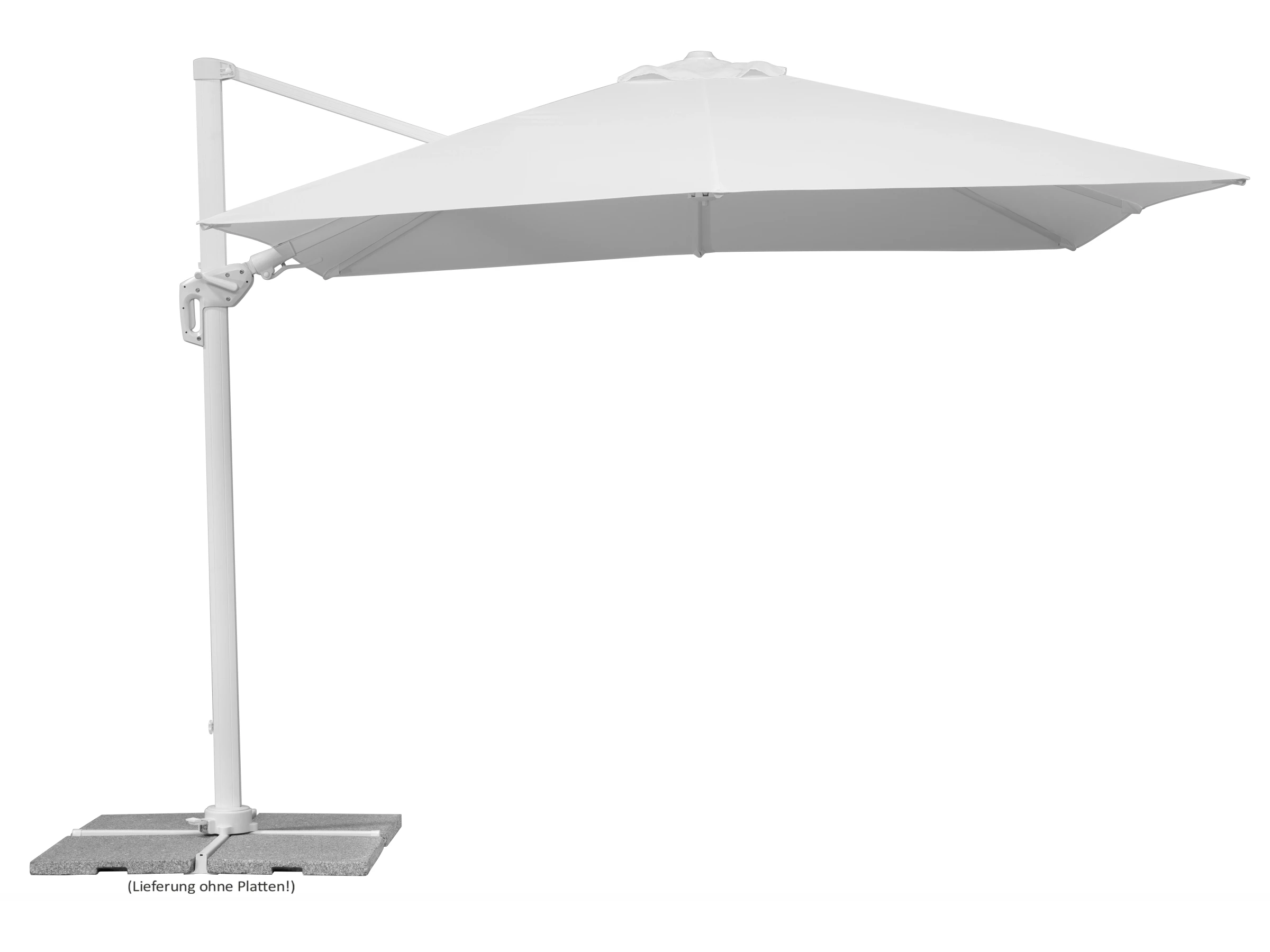 Schirm RHODOS TWIST BIANCO 300x300 weiß