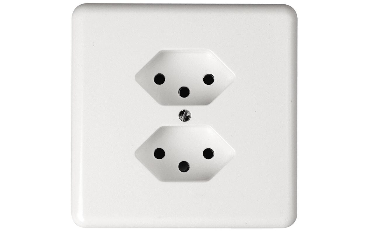 UP-Steckdosen 2x T13Unterputz-Steckdose