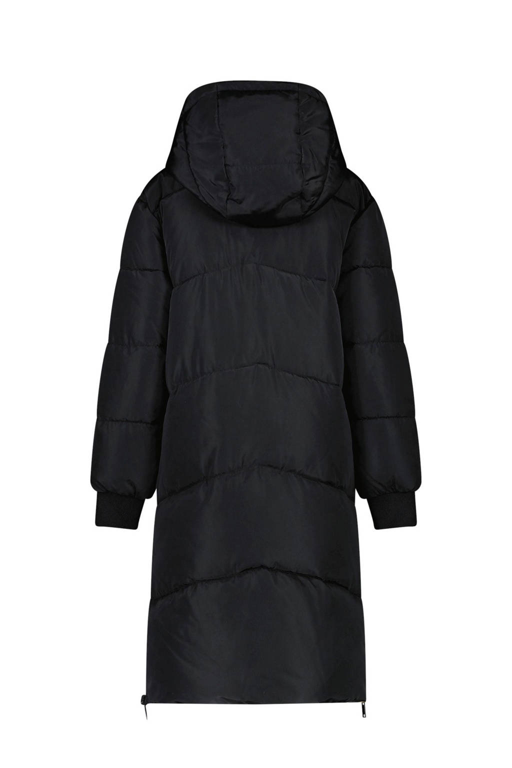 Cars reversible gewatteerde winterjas SALY zwart/bruin