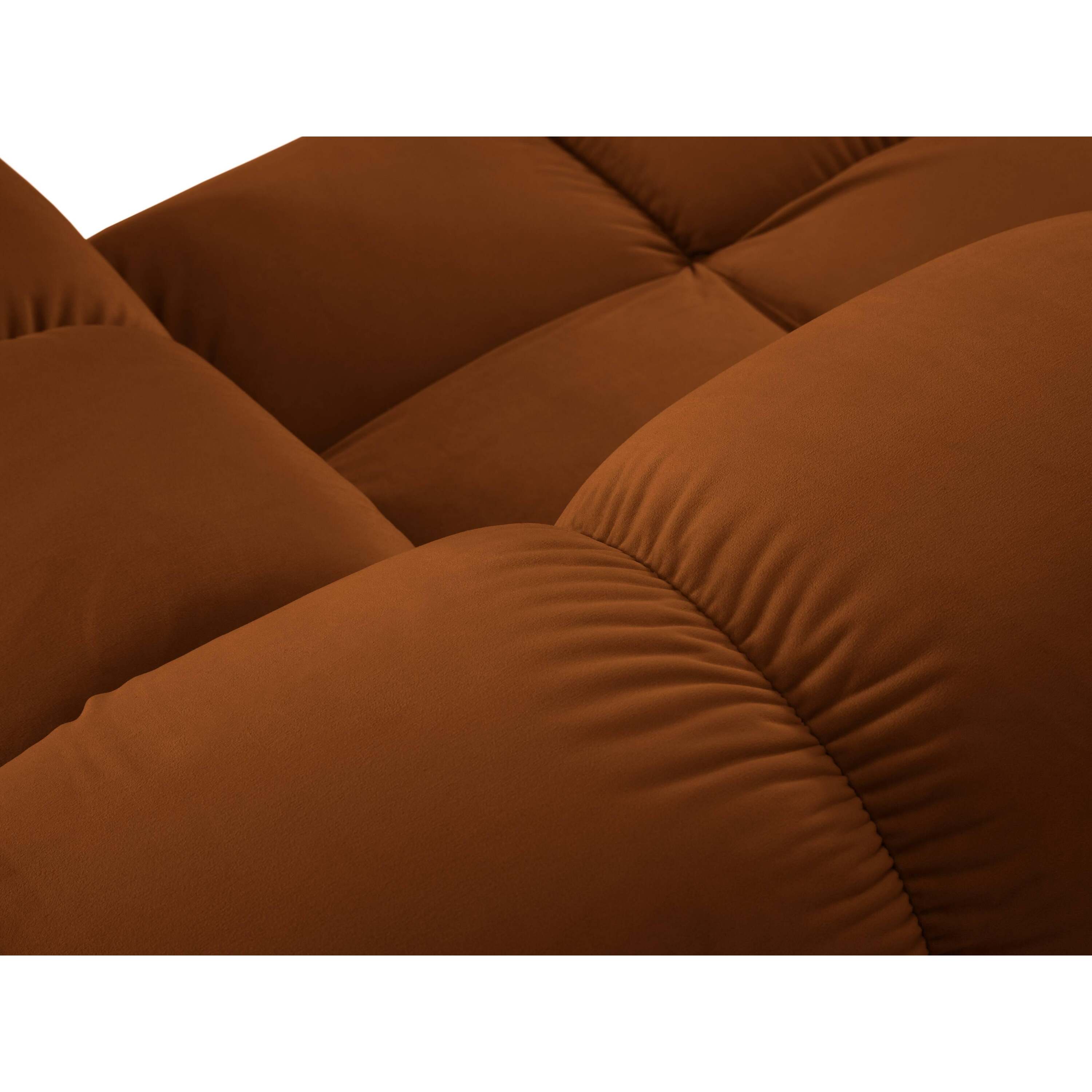 Milo Casa Tropea Modulaire 2-zitsbank met Hocker - Terracotta
