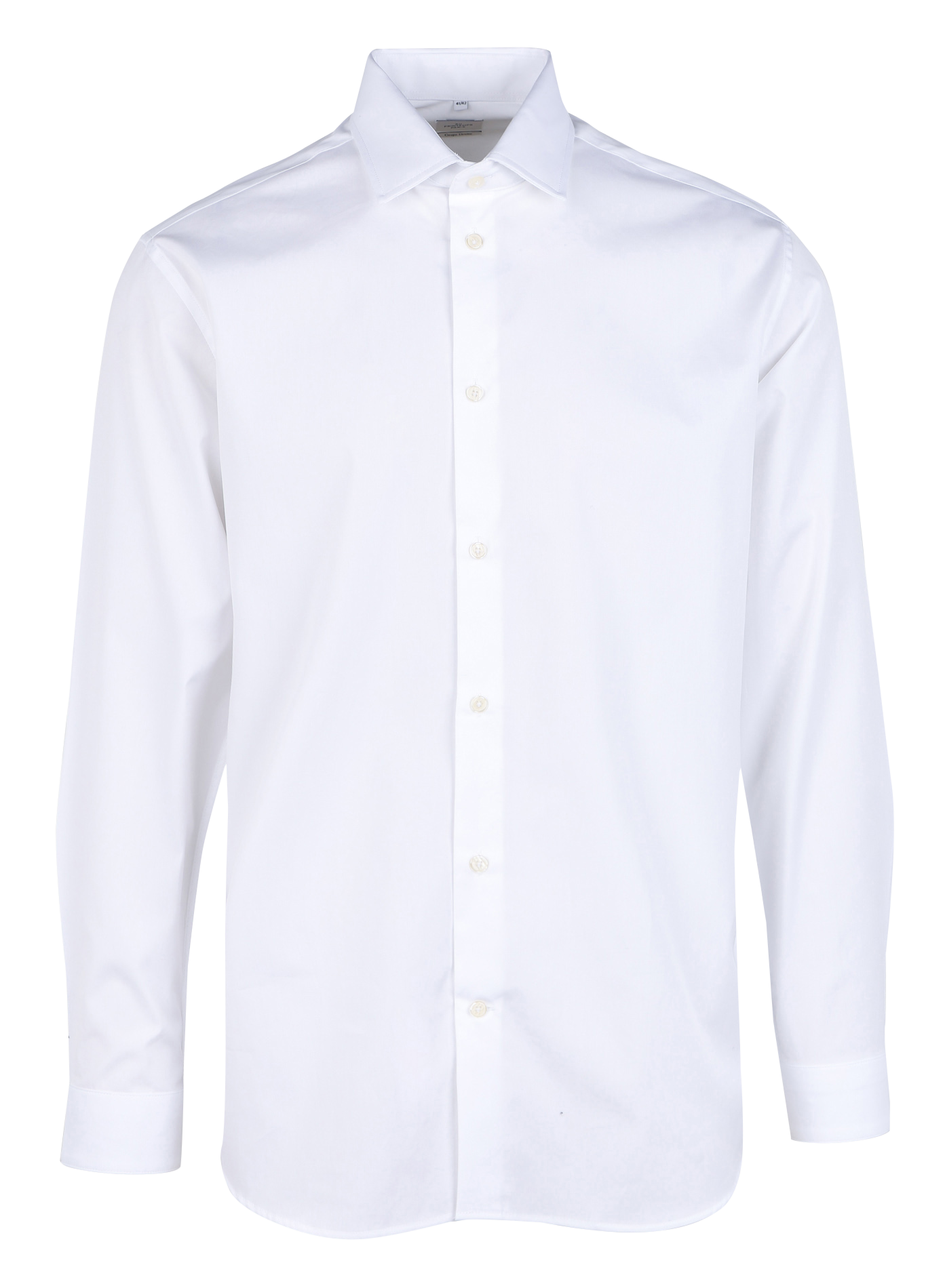 KRAVE - Chemise droite col classique en coton | Blanc
