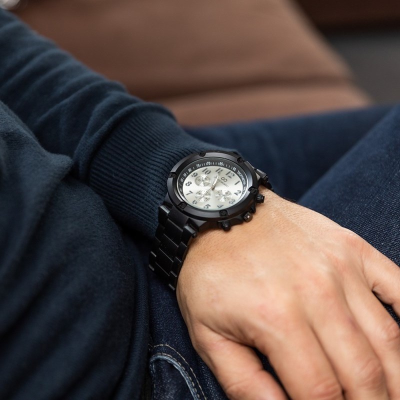 Montre Homme GIORGIO bracelet Acier Noir