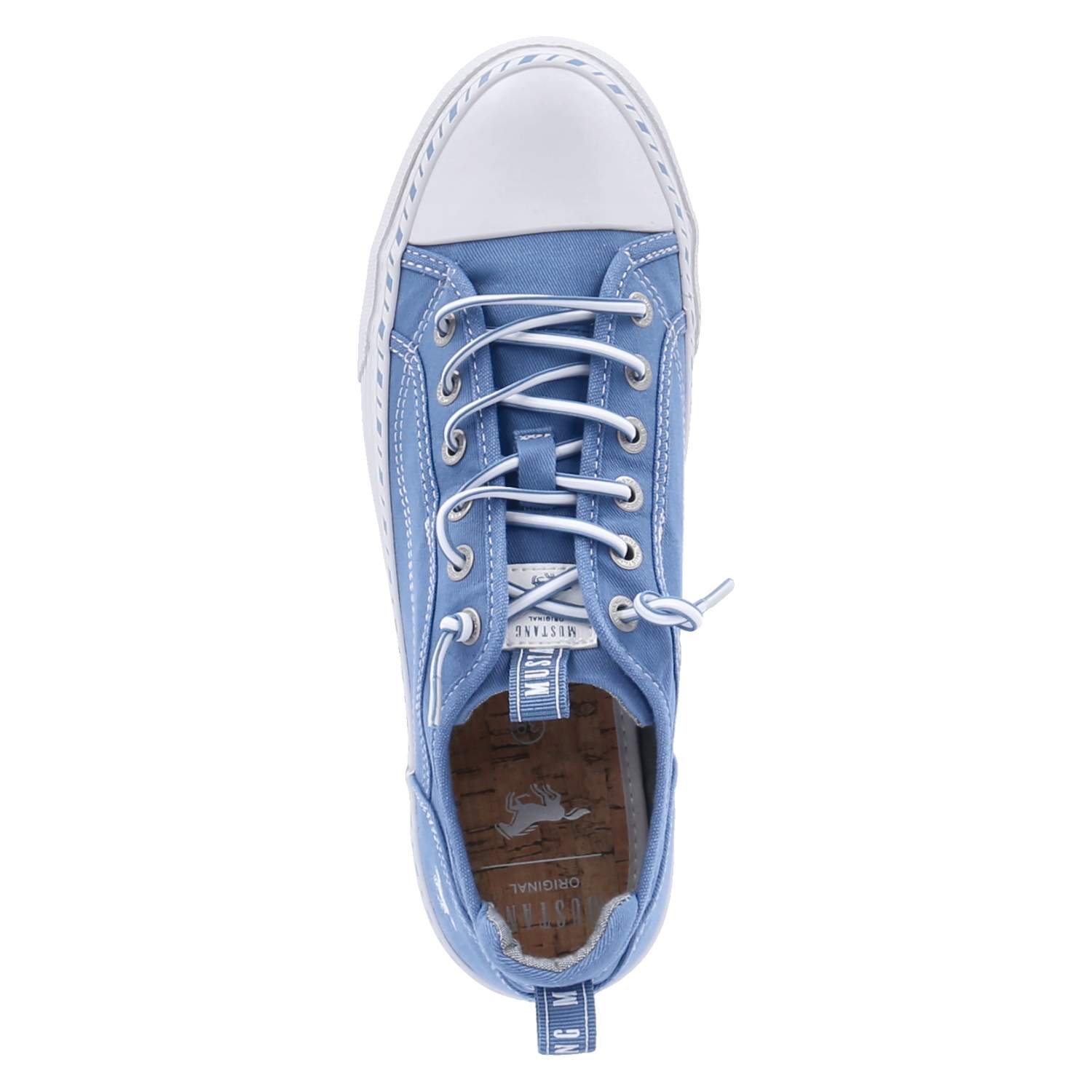 Mustang Slip-On-Sneaker - hellblau