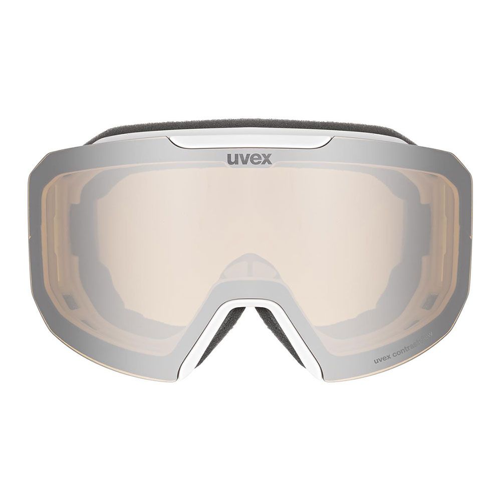 Uvex EVIDNT ATTRACT - Masque ski + écran supplémentaire black/mirror silver