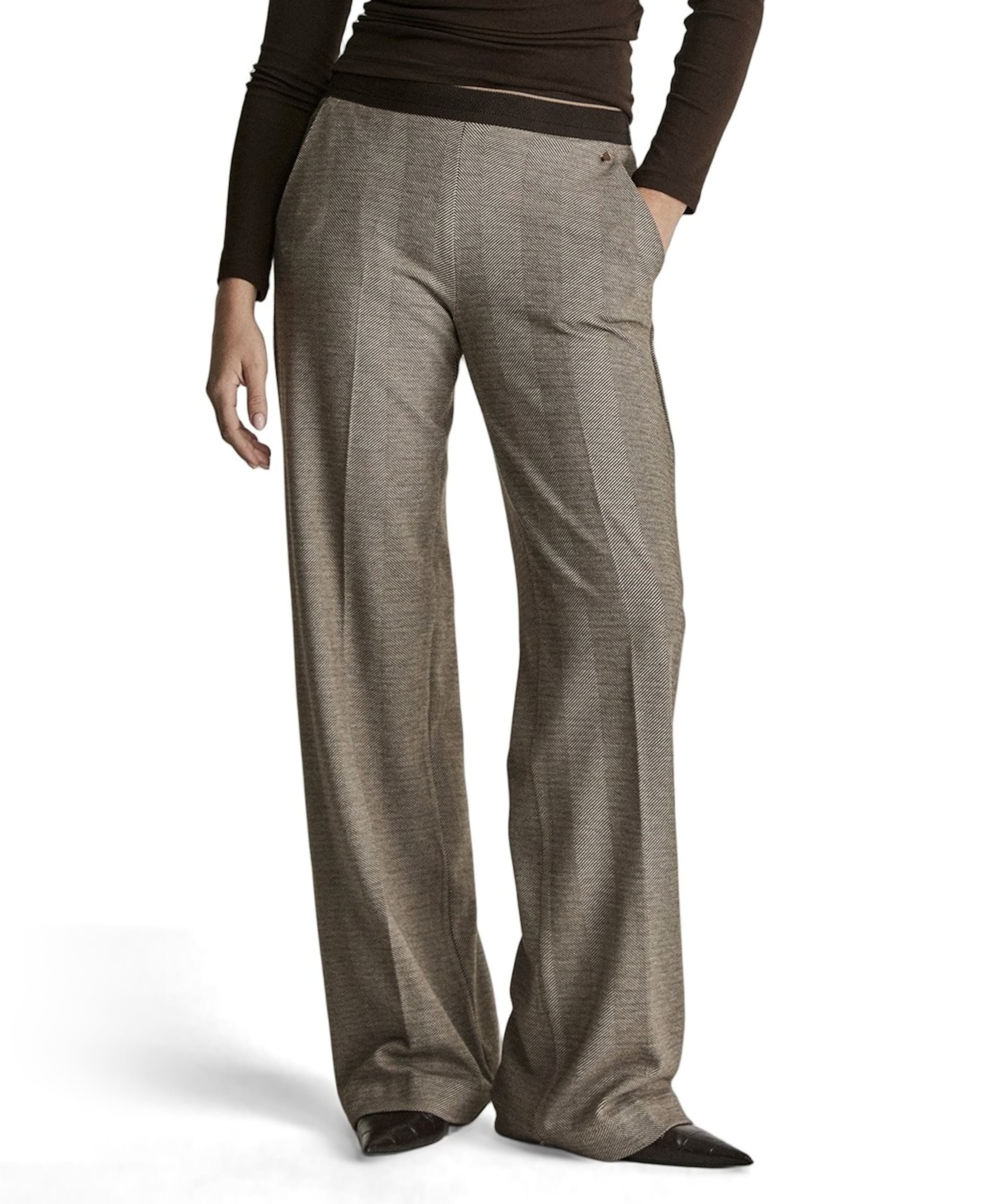 Para Mi Mira (Elastic) - Knitted Jacquards dames broek bruin
