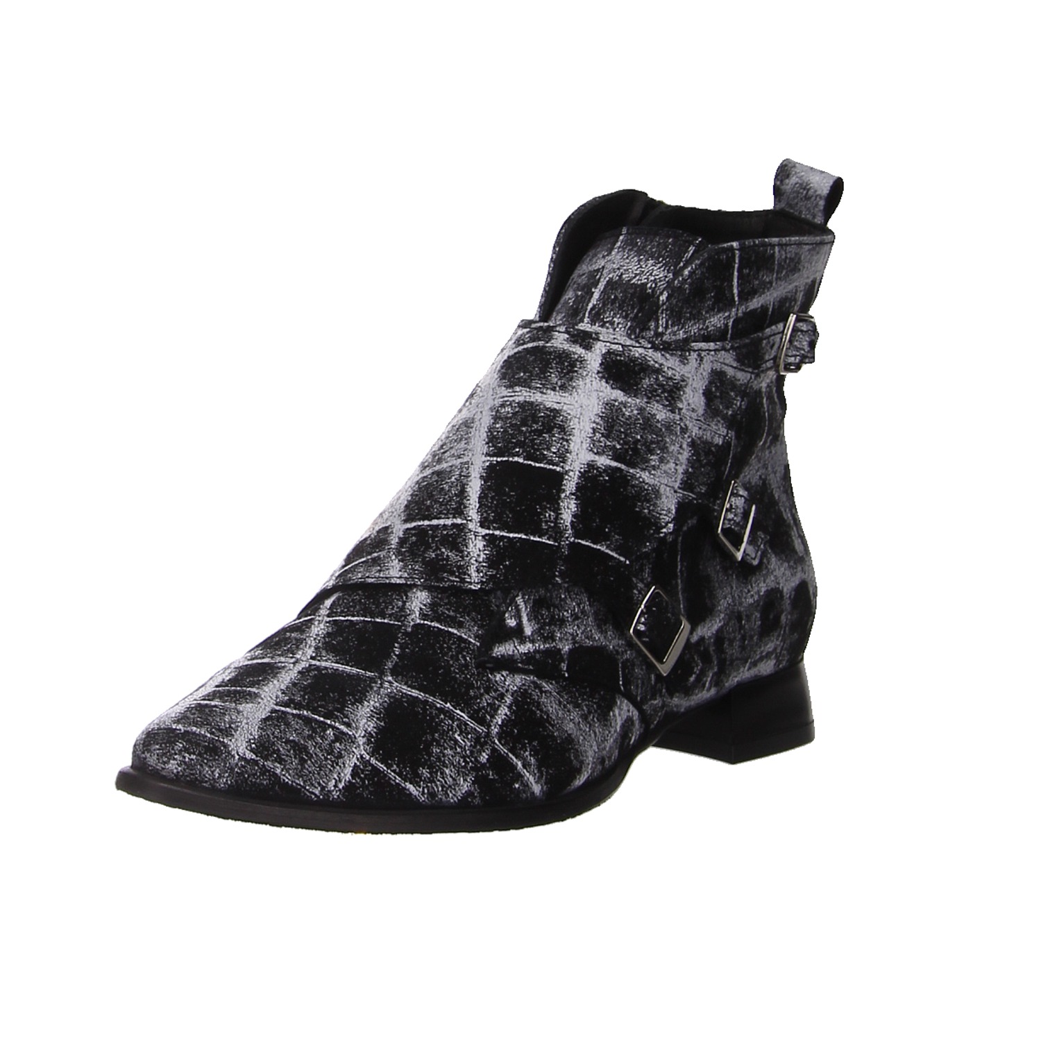 Simen Stiefelette schwarz/weiß schwarz