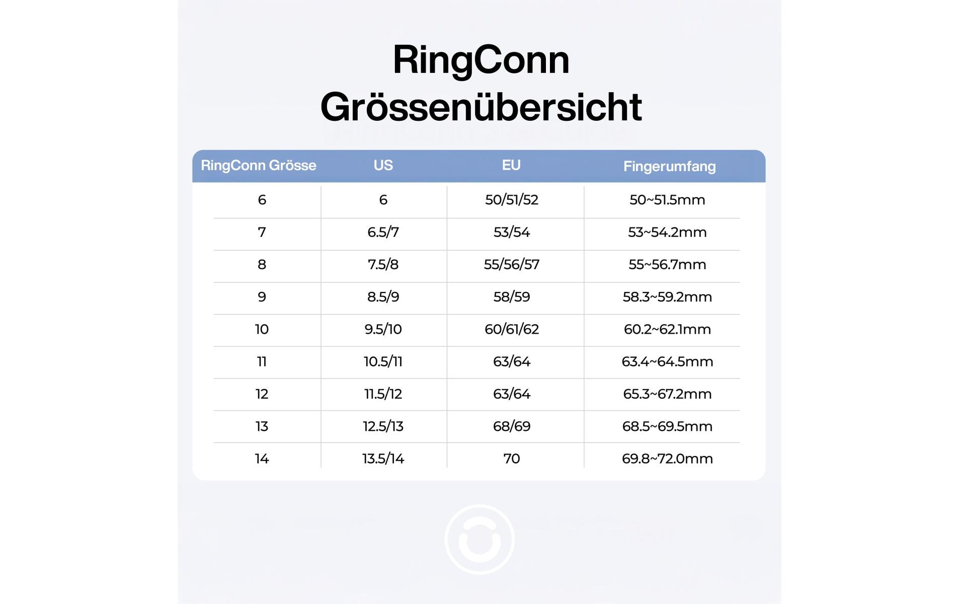 Smart Ring Gen 2 Air Grösse 9 Silber<br>Ultradünner Smart Ring mit Gesundheitsüberwachung