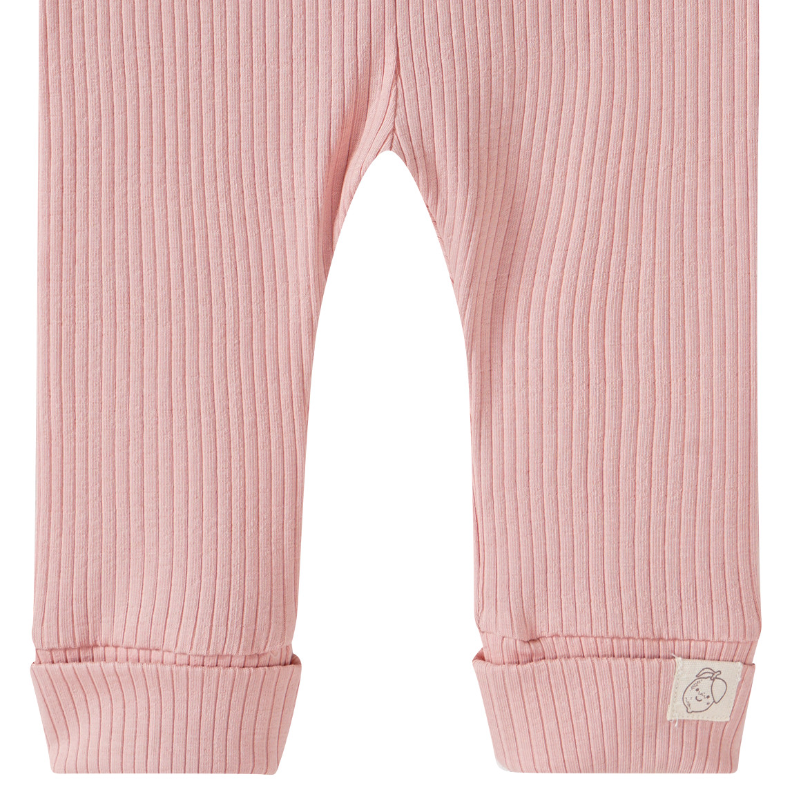 Topomini Pure Collection Baby Leggings mit Rippstruktur zartrosa