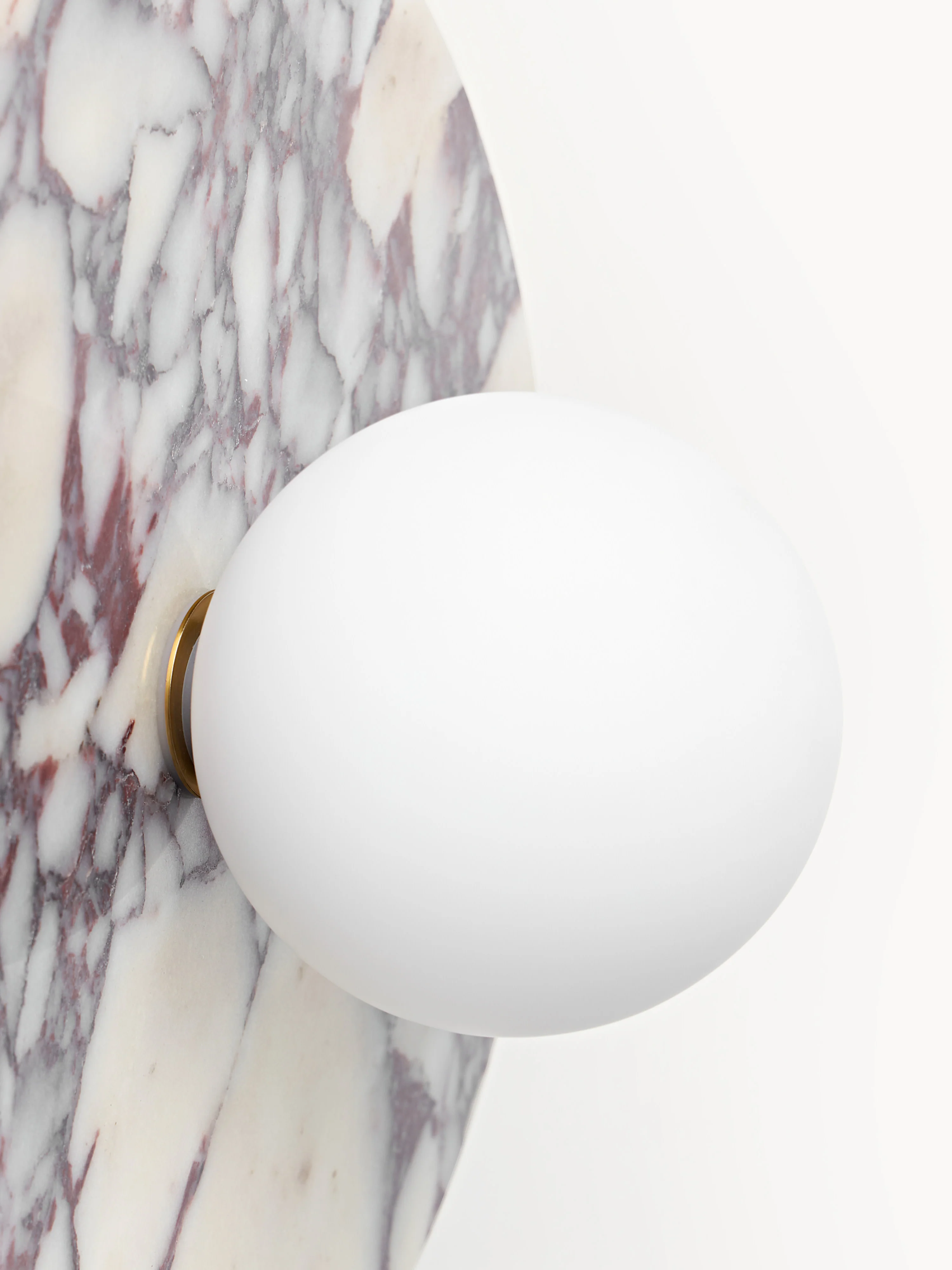 Wand- en plafondlamp Cehlani van Calacatta Viola marmer