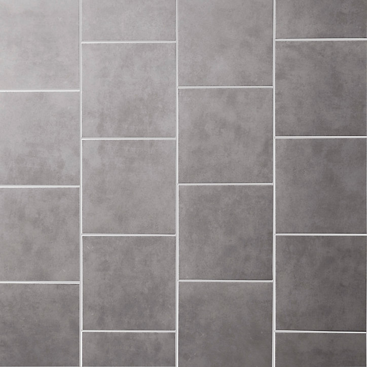 Carrelage sol gris 30 x 30 cm Cimenti