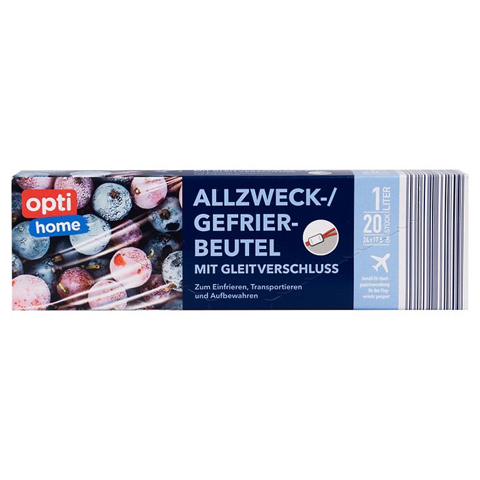 OPTI HOME Allzweck-/Gefrierbeutel mit Zip