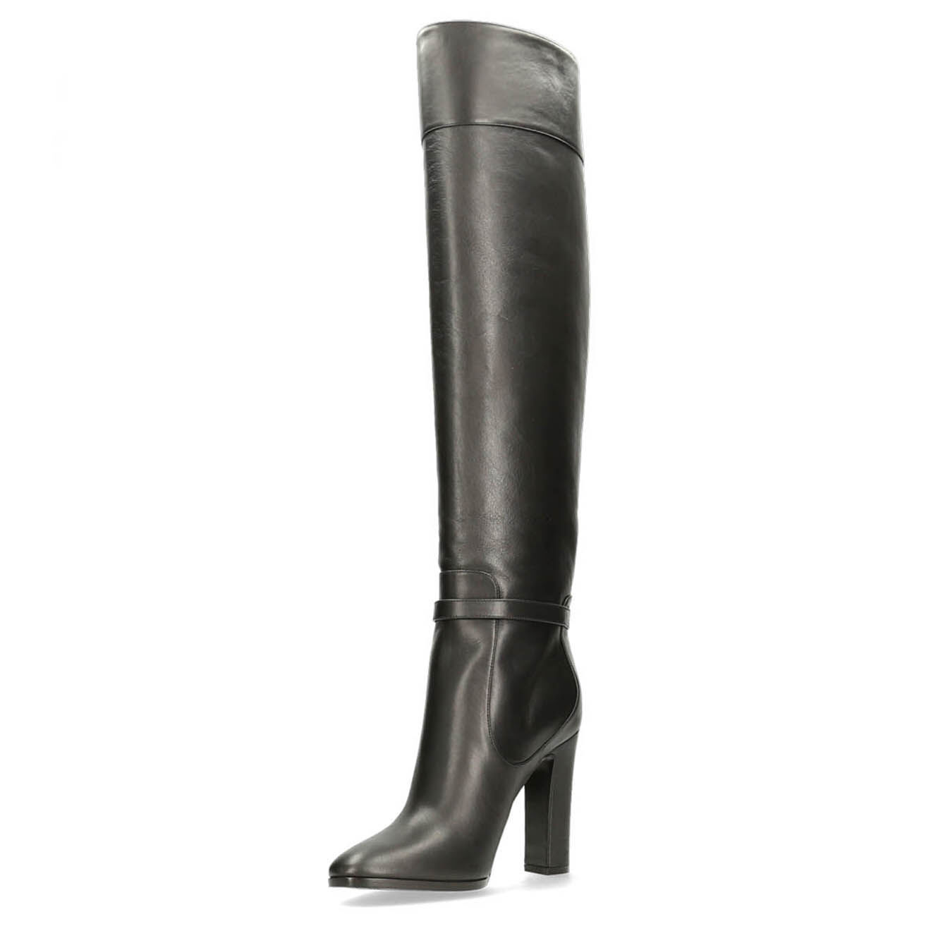 Dolce & Gabbana Bottes en Cuir noires - Talon 10.5 cm
