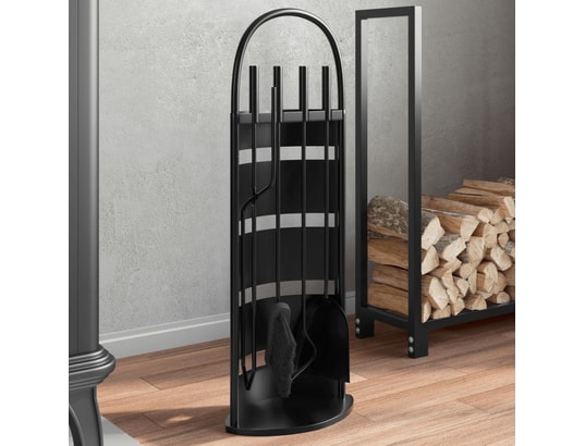 VIDAXL - Accessoires cheminée Set d’outils de cheminée 5 pcs 23x15x66 cm acier
