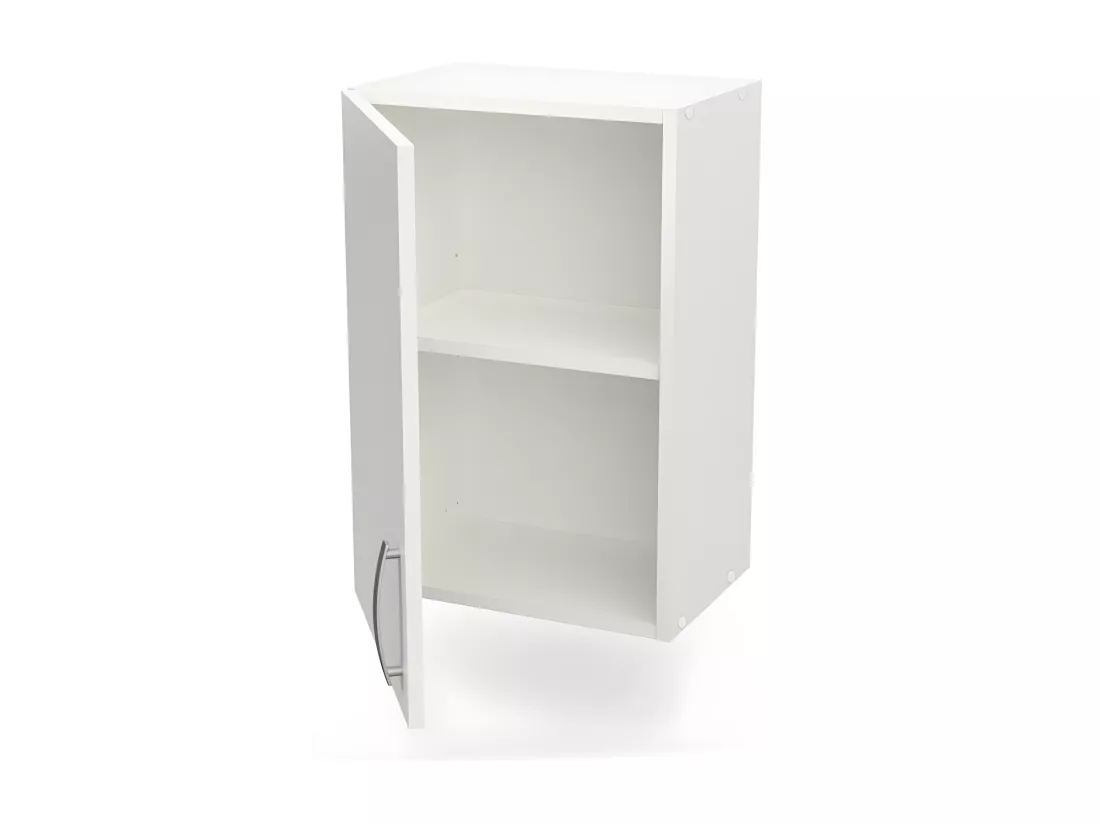 Meuble haut de cuisine 40 cm 1 porte battante Blanc Mat - MARTA - L 40 x l 28 x H 60 cm