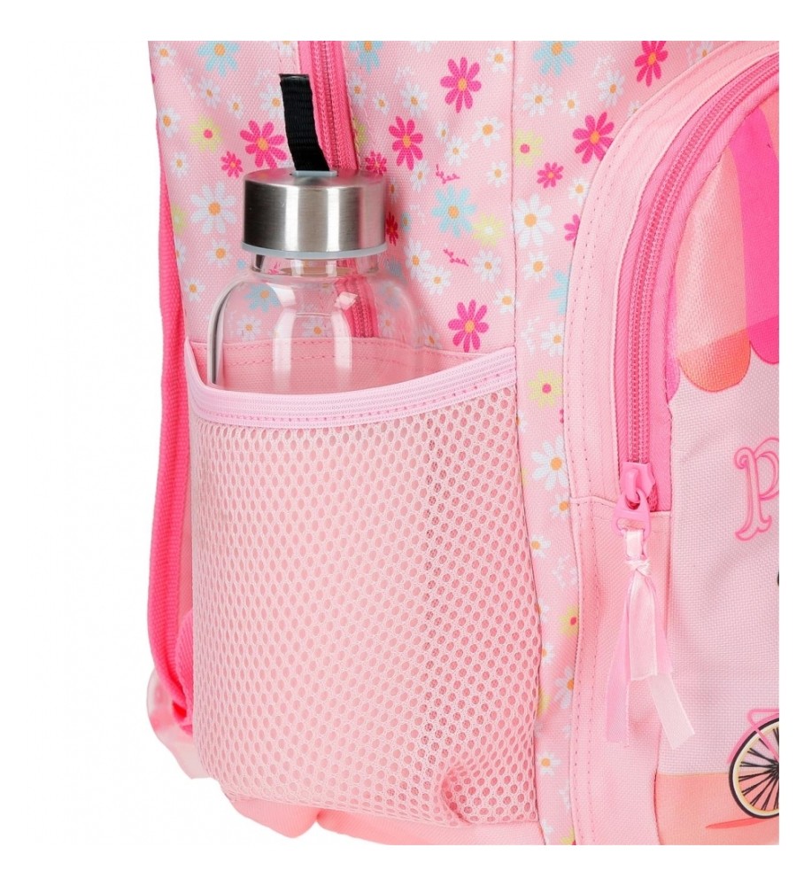 Mochila Roll Road 42cm Roll Road Coffee Shop rosa