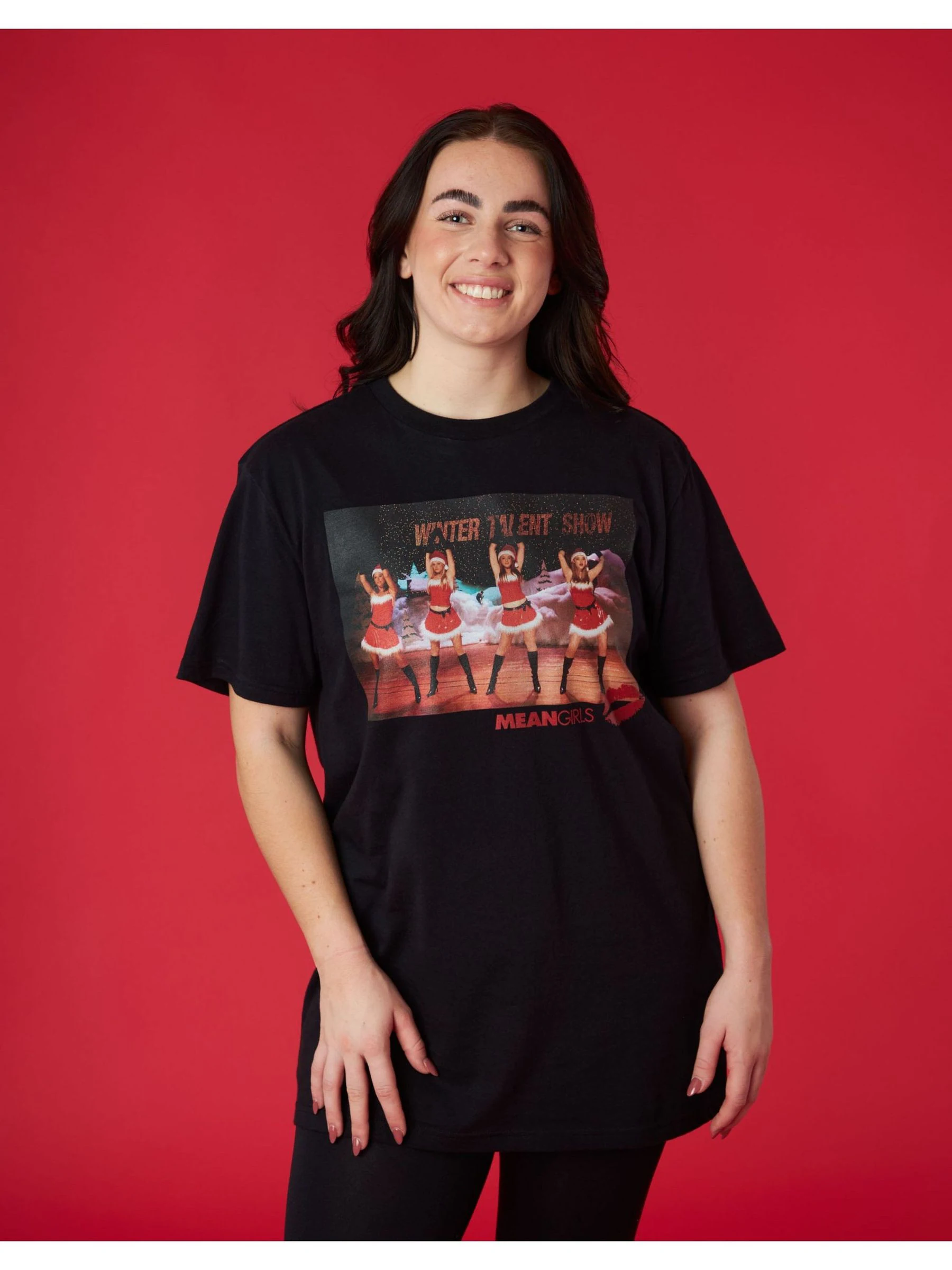 Vanilla Underground Mean Meisjes Kerstmis 100% katoenen T-shirt voor dames