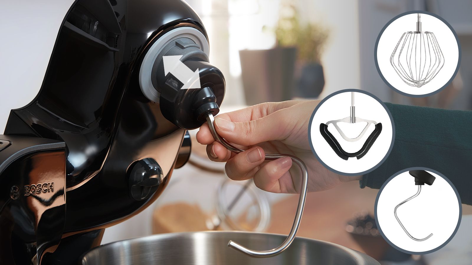 Série 4 Robô de cozinha MUM 5 1000 W Preto, Preto carbono MUM59N26CB