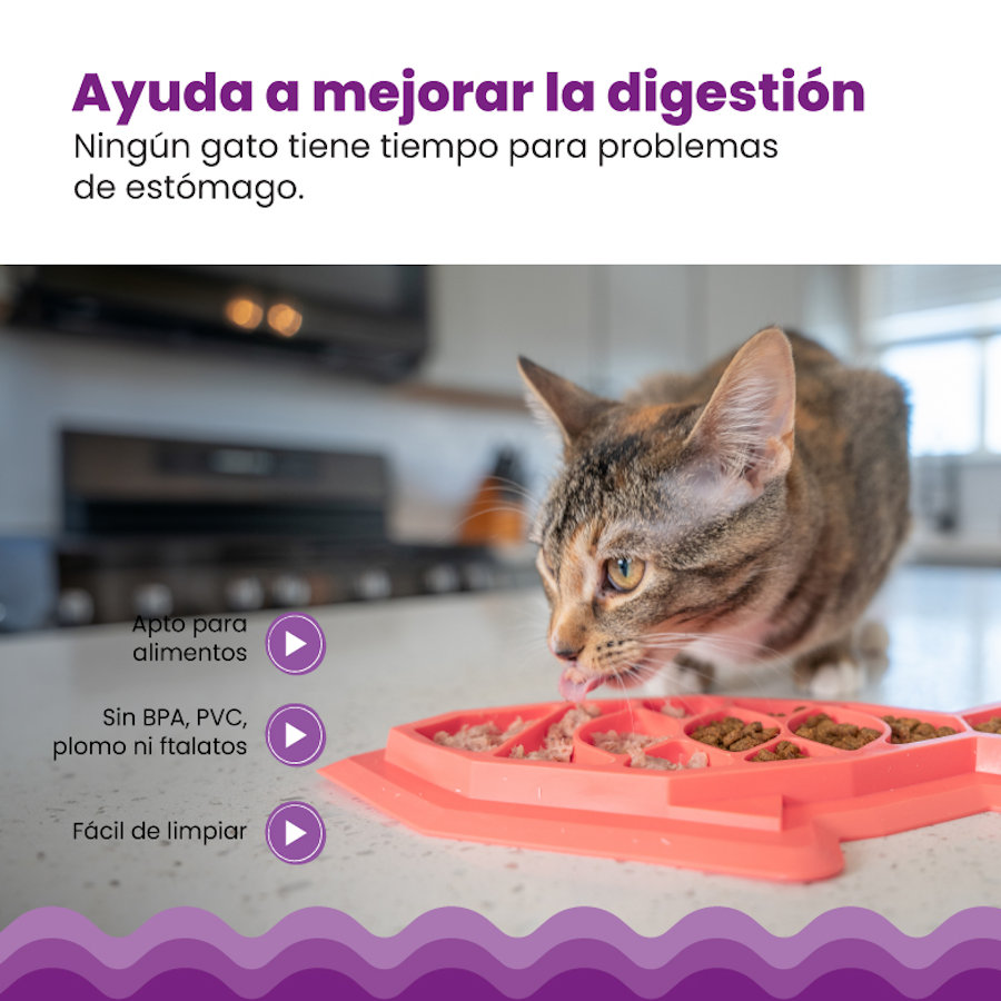 Brinquedo divertido Outward Hound Catstages Fishie, dispensador de ração em formato de peixe para gatos.