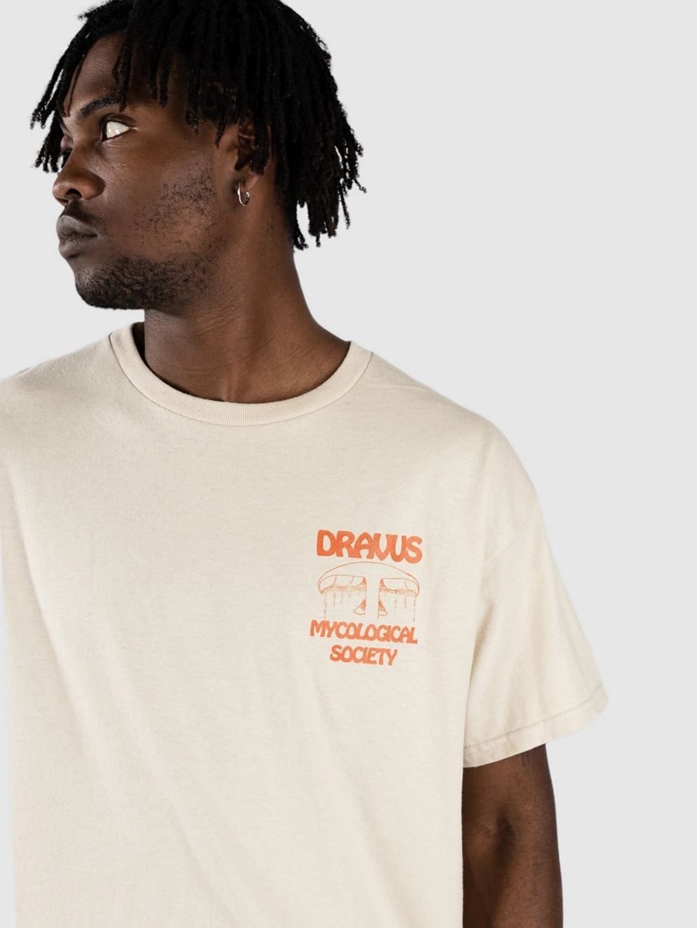 Dravus Mushroom Studies T-Shirt sand