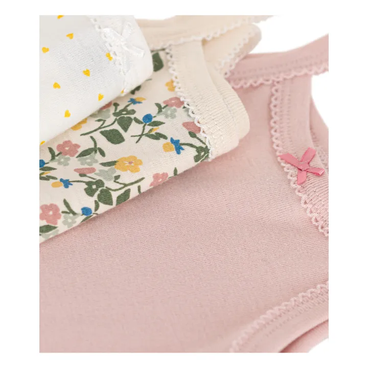Petit Bateau Lot 3 Bodies Débardeur Minibloom | Ecru
