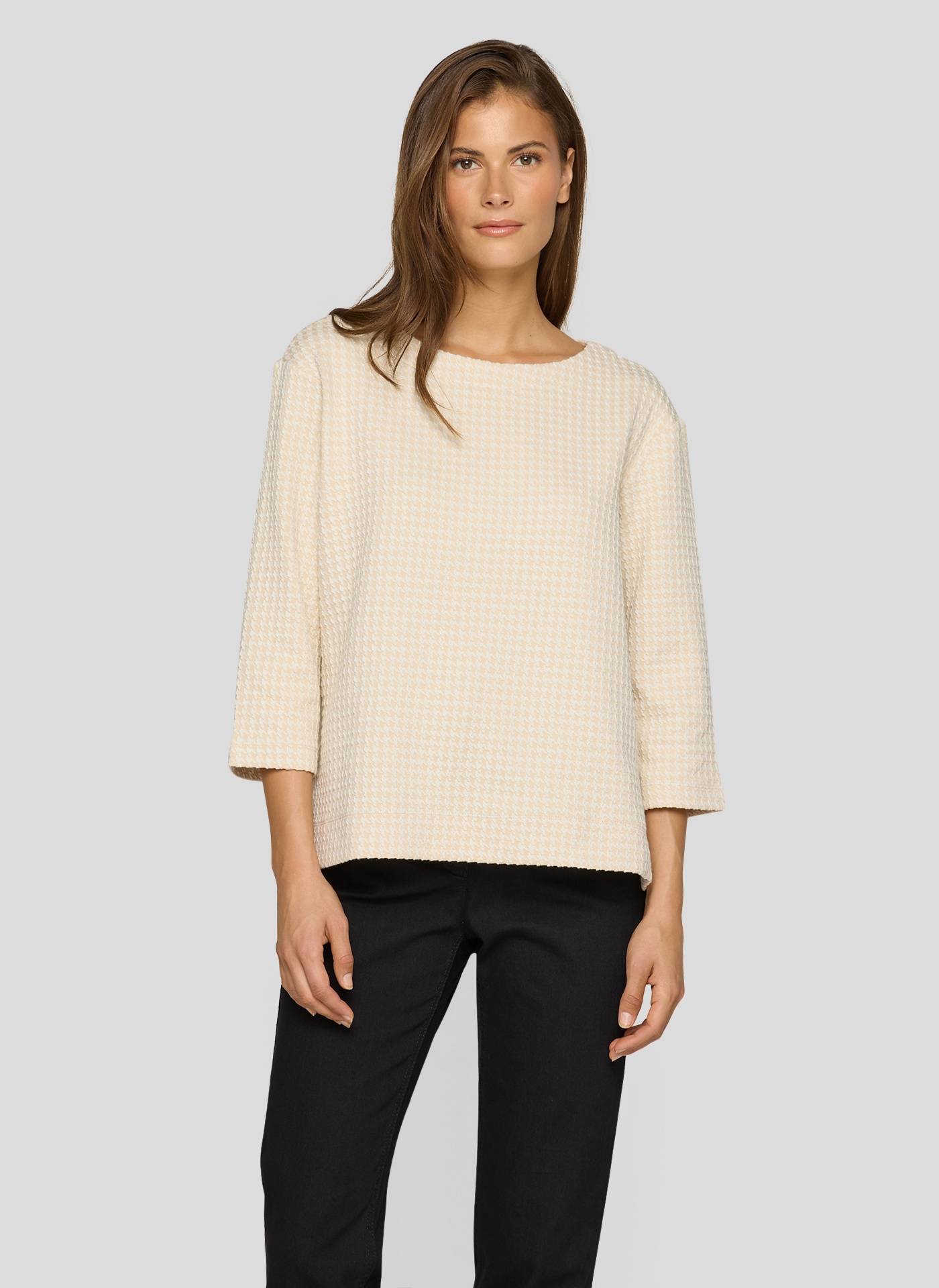 Rabe 3/4-Arm-Shirt , mit grafischem Muster