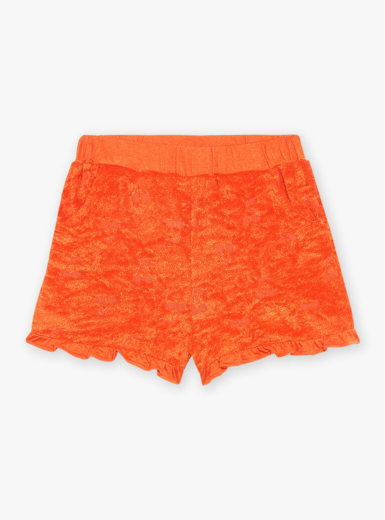 Short orange en éponge
