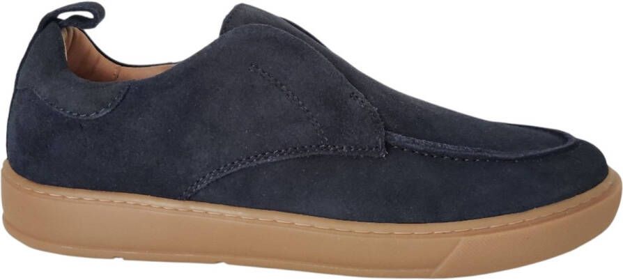 PS Poelman Gregory suède loafers donkerblauw