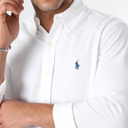 Chemise Manches Longues Oxford Blanc