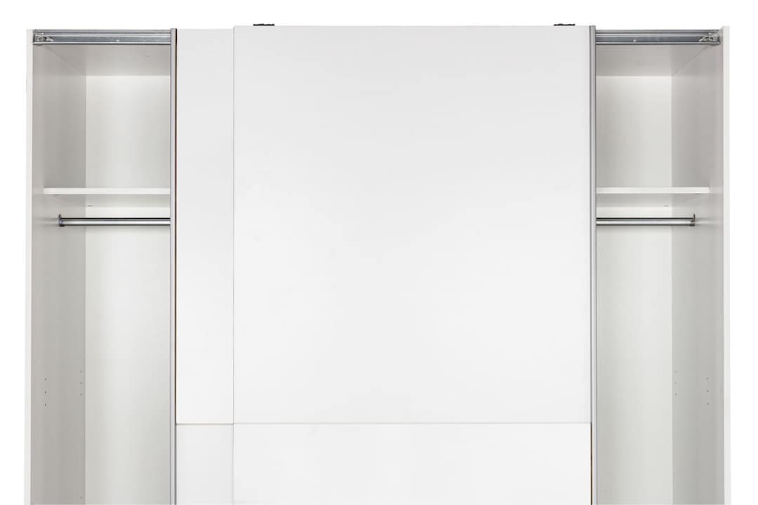 Schwebetürenschrank CHANCE 170 x 195 x 59 cm Nachbildung weiß
