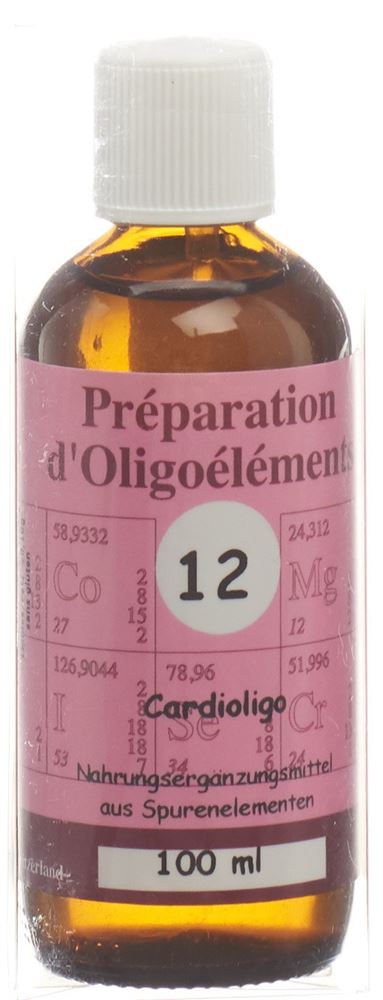BIOLIGO POE 12 Cardioligo Préparation d'oligoéléments/Vigne rouge<br>100 ml, Flasche, Lösung
